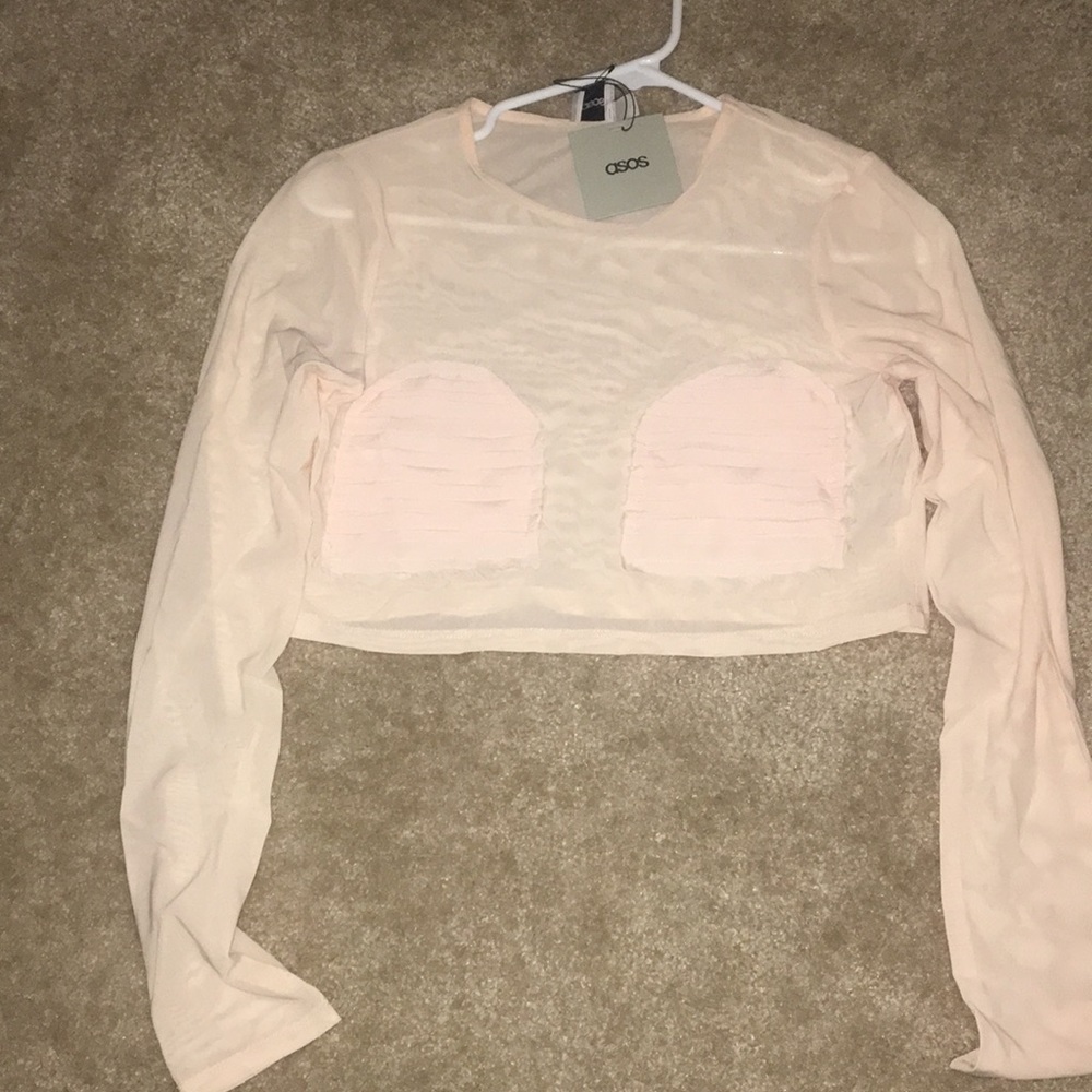 ASOS sheer crop top
